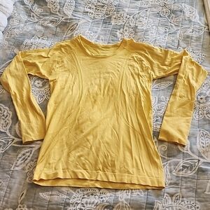 Lululemon Yellow Swiftly LS Top 6 EUC